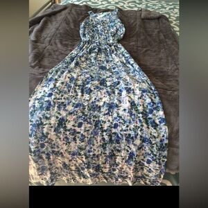 Stitch Fix Kaya Di Koko Blue Floral Maxi Dress M